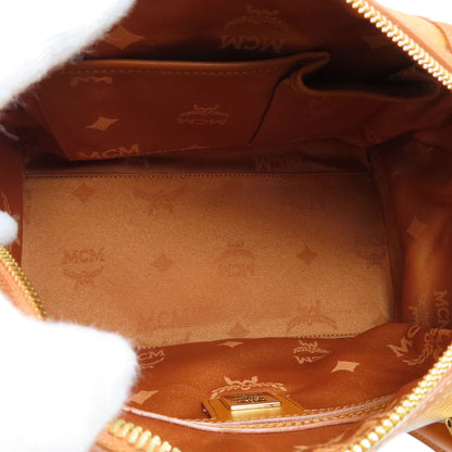 MCM エムシーエム ロゴ ボストンバッグ PVC レディース 中古