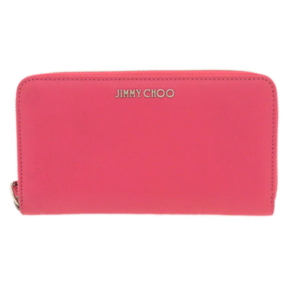 Jimmy Choo ジミーチュウ ロゴモチーフ 長財布（小銭入れあり） カーフ レディース 中古