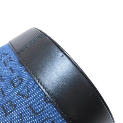 BVLGARI ブルガリ ロゴマニア ビーゼロワン ハンドバッグ デニム レディース 中古