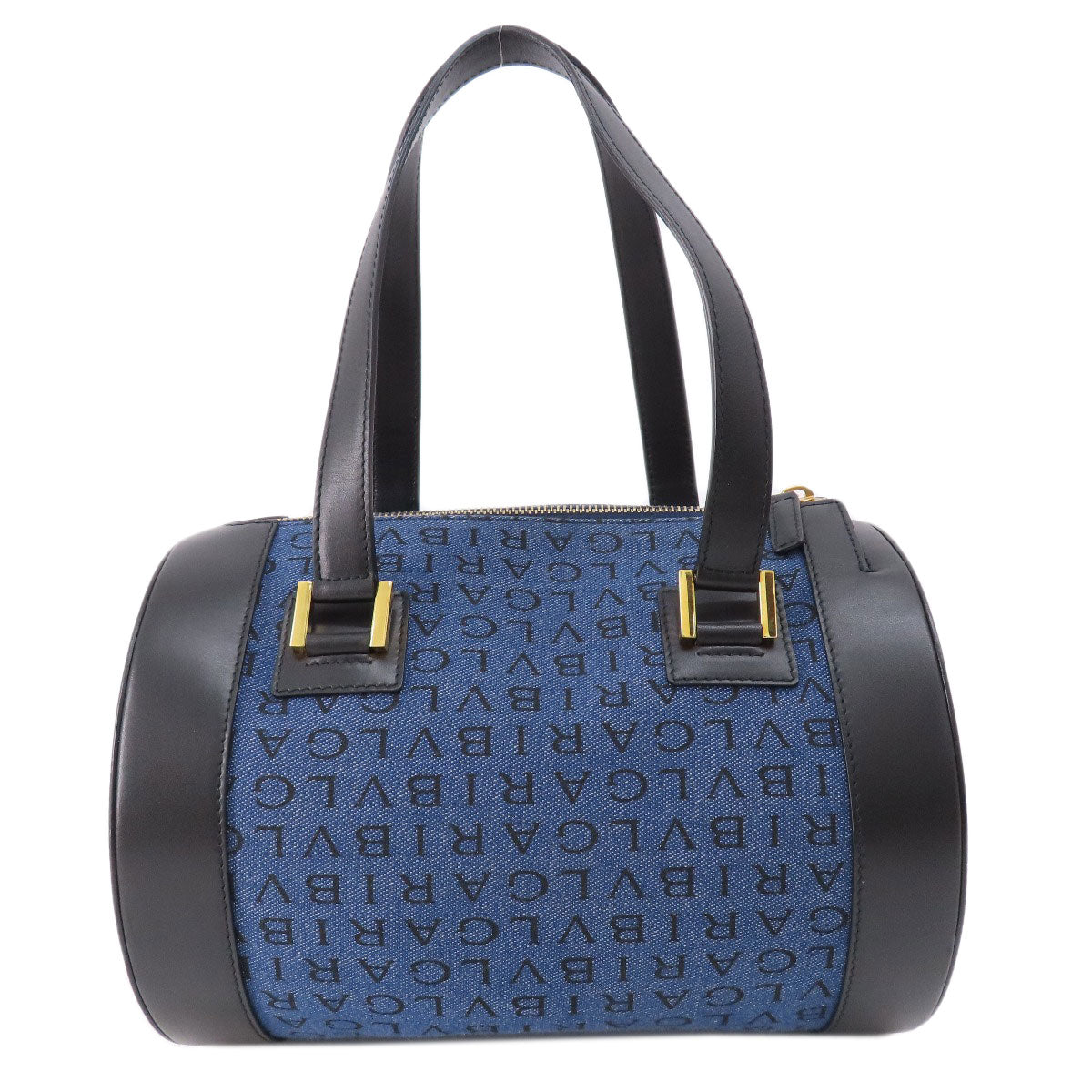 BVLGARI ブルガリ ロゴマニア ビーゼロワン ハンドバッグ デニム レディース 中古