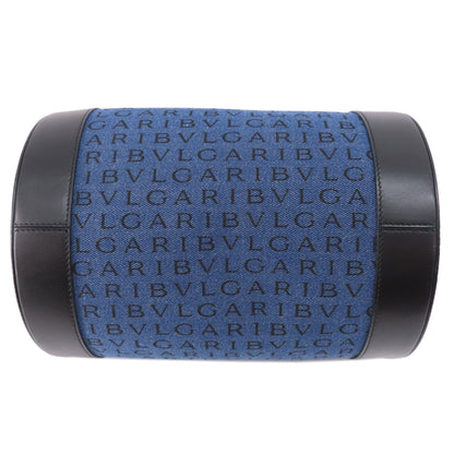 BVLGARI ブルガリ ロゴマニア ビーゼロワン ハンドバッグ デニム レディース 中古