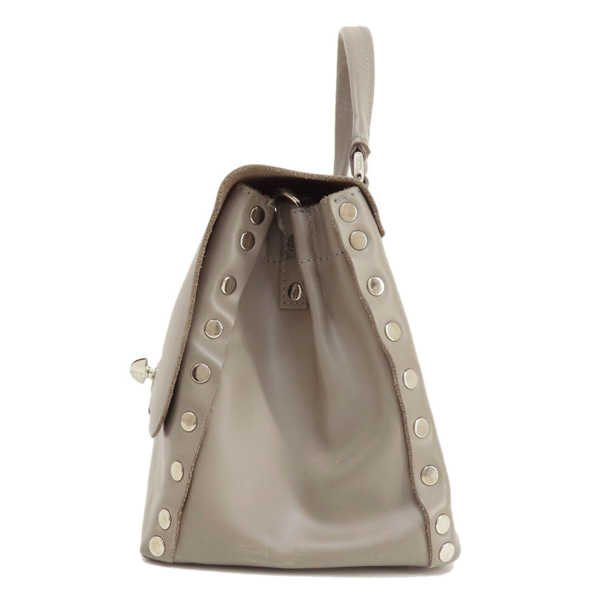ZANELLATO ザネラート 2WAY ハンドバッグ レザー レディース 中古