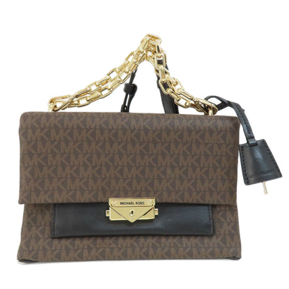Michael Kors マイケルコース MKシグネチャー 2WAY ハンドバッグ PVC レディース 中古