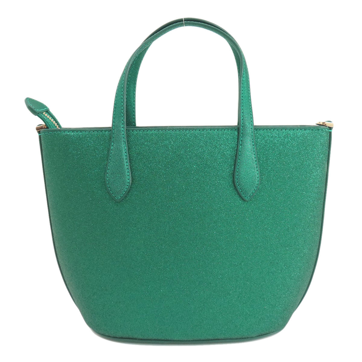 kate spade ケイトスペード ラメ 2WAY ハンドバッグ PVC レディース 中古
