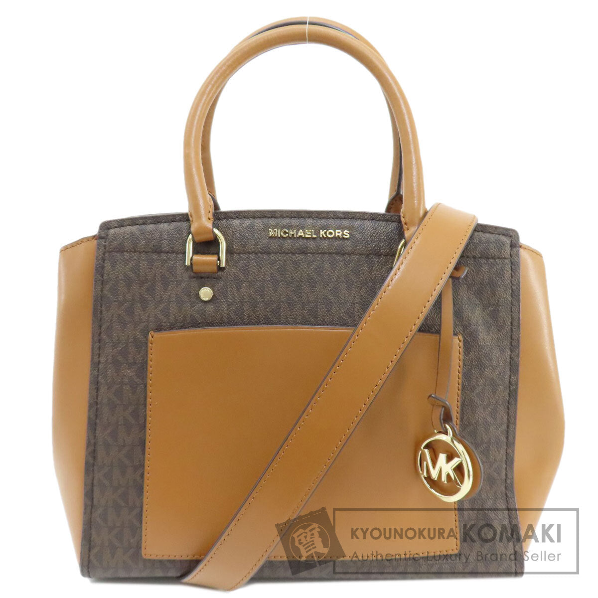 Michael Kors マイケルコース MKシグネチャー 2WAY トートバッグ PVC レディース 中古