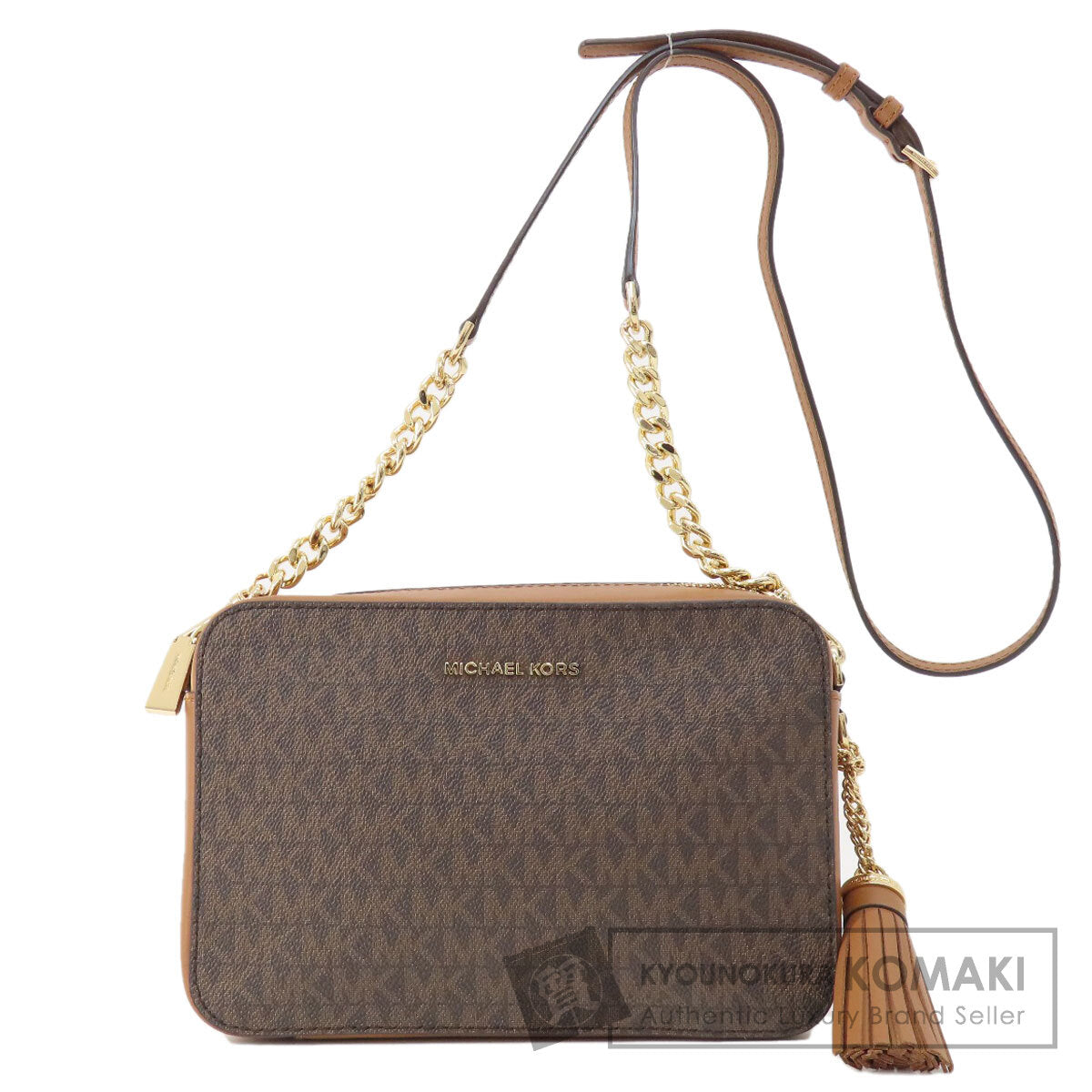 Michael Kors マイケルコース MKシグネチャー ショルダーバッグ PVC レディース 中古