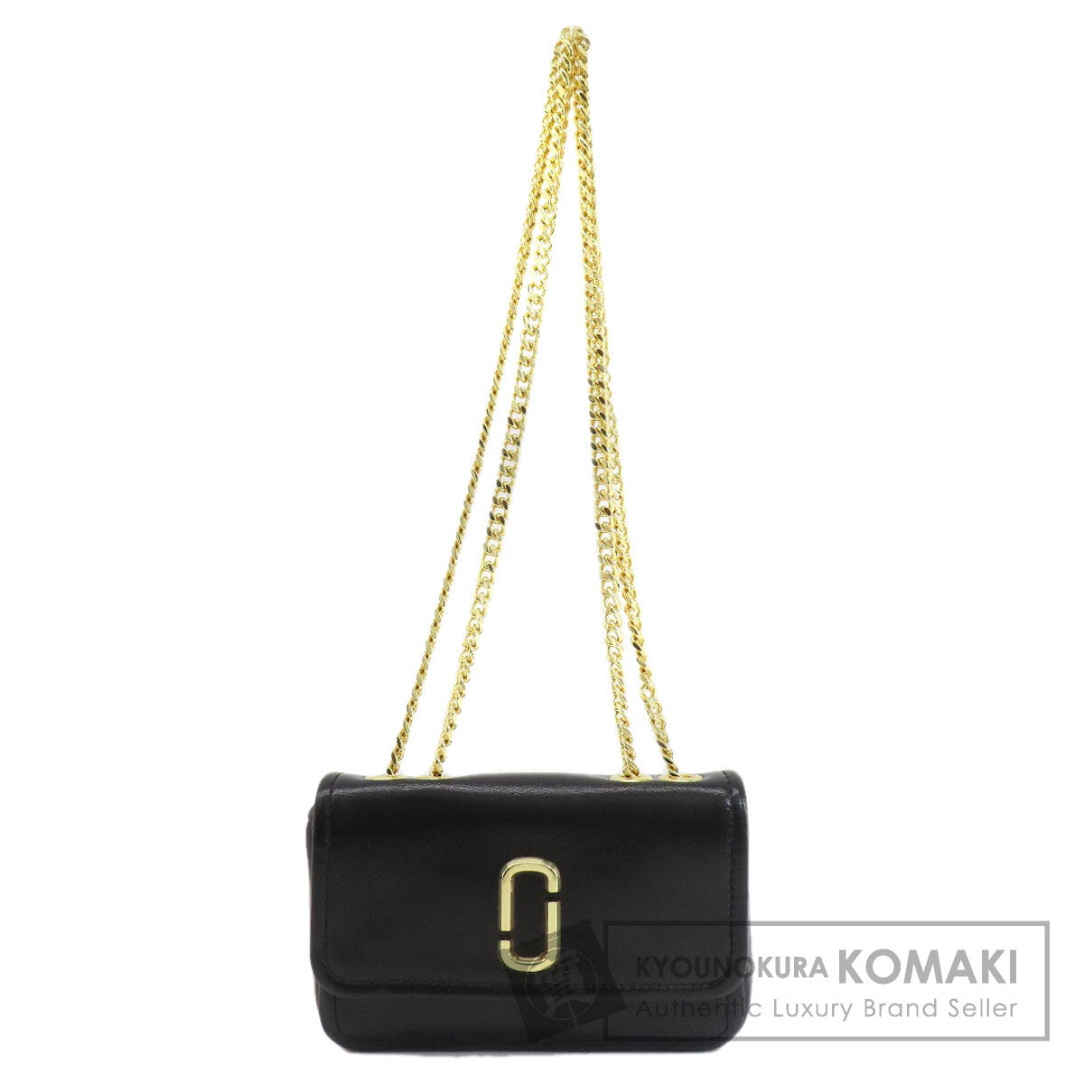 MARC JACOBS マーク・ジェイコブス ダブルJ ショルダーバッグ レザー レディース 中古