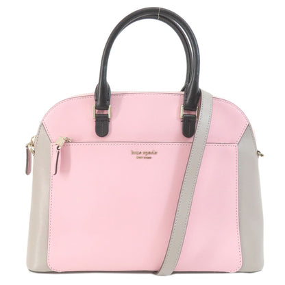 kate spade ケイトスペード ロゴ金具 2WAY トートバッグ PVC レディース 中古