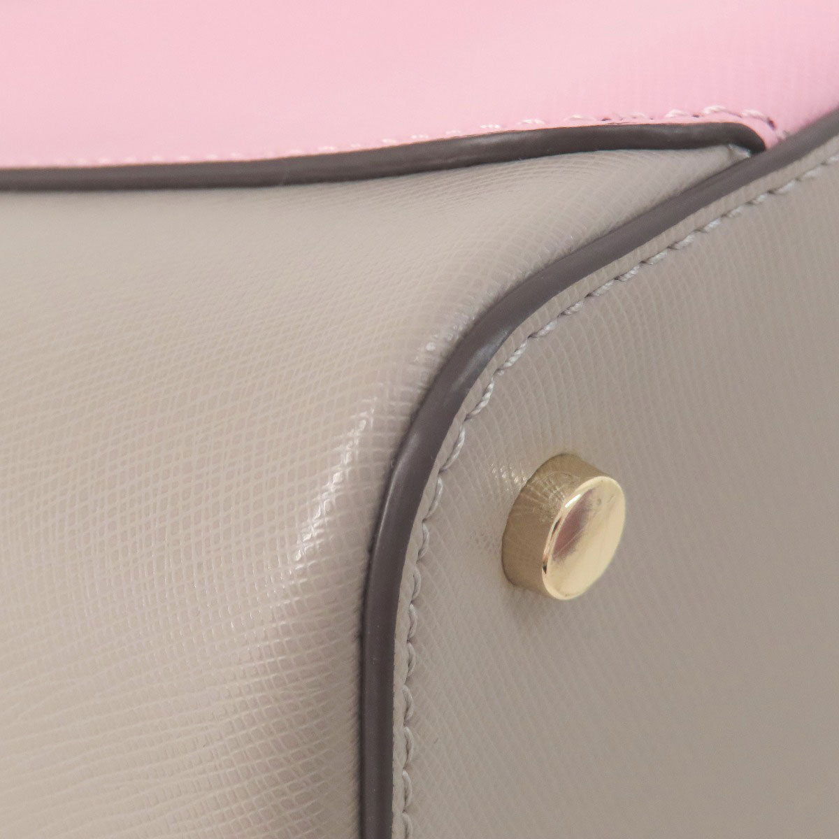 kate spade ケイトスペード ロゴ金具 2WAY トートバッグ PVC レディース 中古