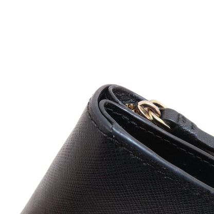 kate spade ケイトスペード ロゴ金具 二つ折り財布（小銭入れあり） PVC レディース 中古