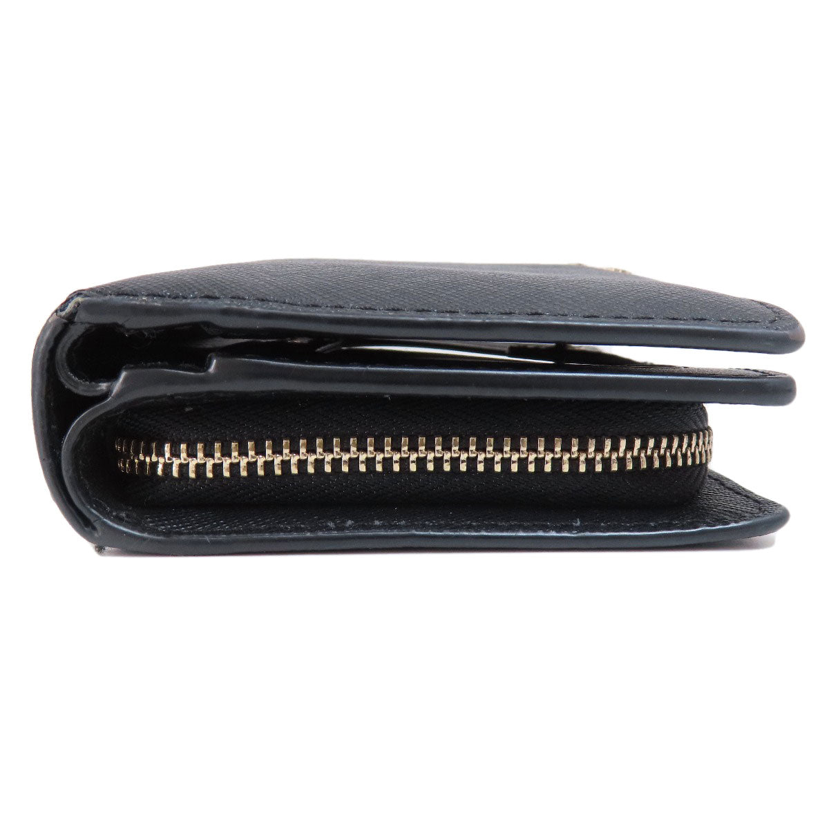 kate spade ケイトスペード ロゴ金具 二つ折り財布（小銭入れあり） PVC レディース 中古
