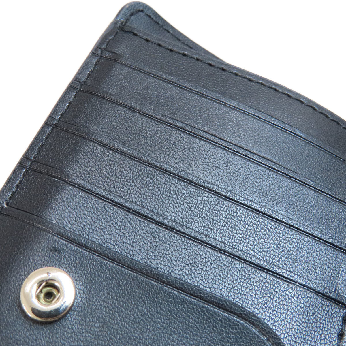 kate spade ケイトスペード ロゴ金具 二つ折り財布（小銭入れあり） PVC レディース 中古