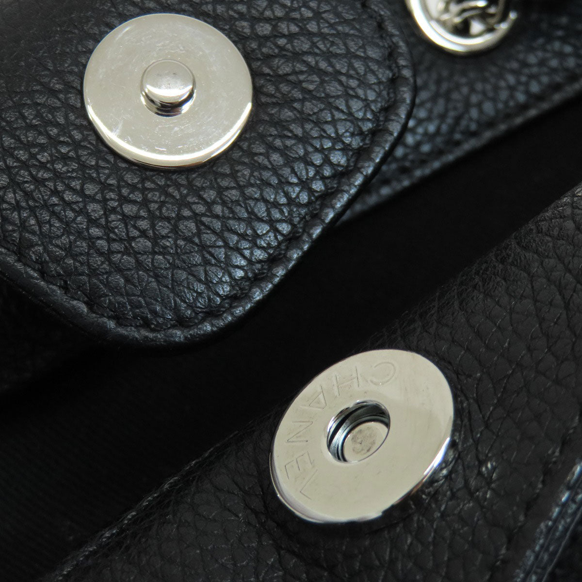 CHANEL シャネル チェーンバッグ ココマーク シルバー金具 トートバッグ カーフ レディース 中古