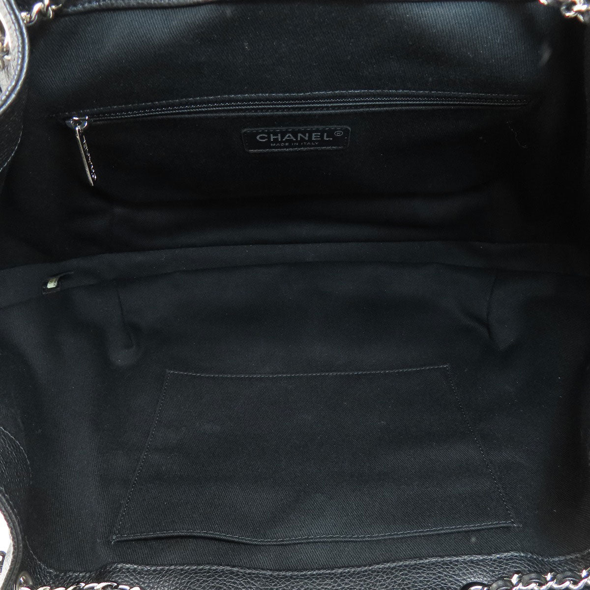 CHANEL シャネル チェーンバッグ ココマーク シルバー金具 トートバッグ カーフ レディース 中古