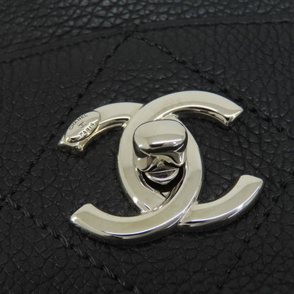 CHANEL シャネル チェーンバッグ ココマーク シルバー金具 トートバッグ カーフ レディース 中古