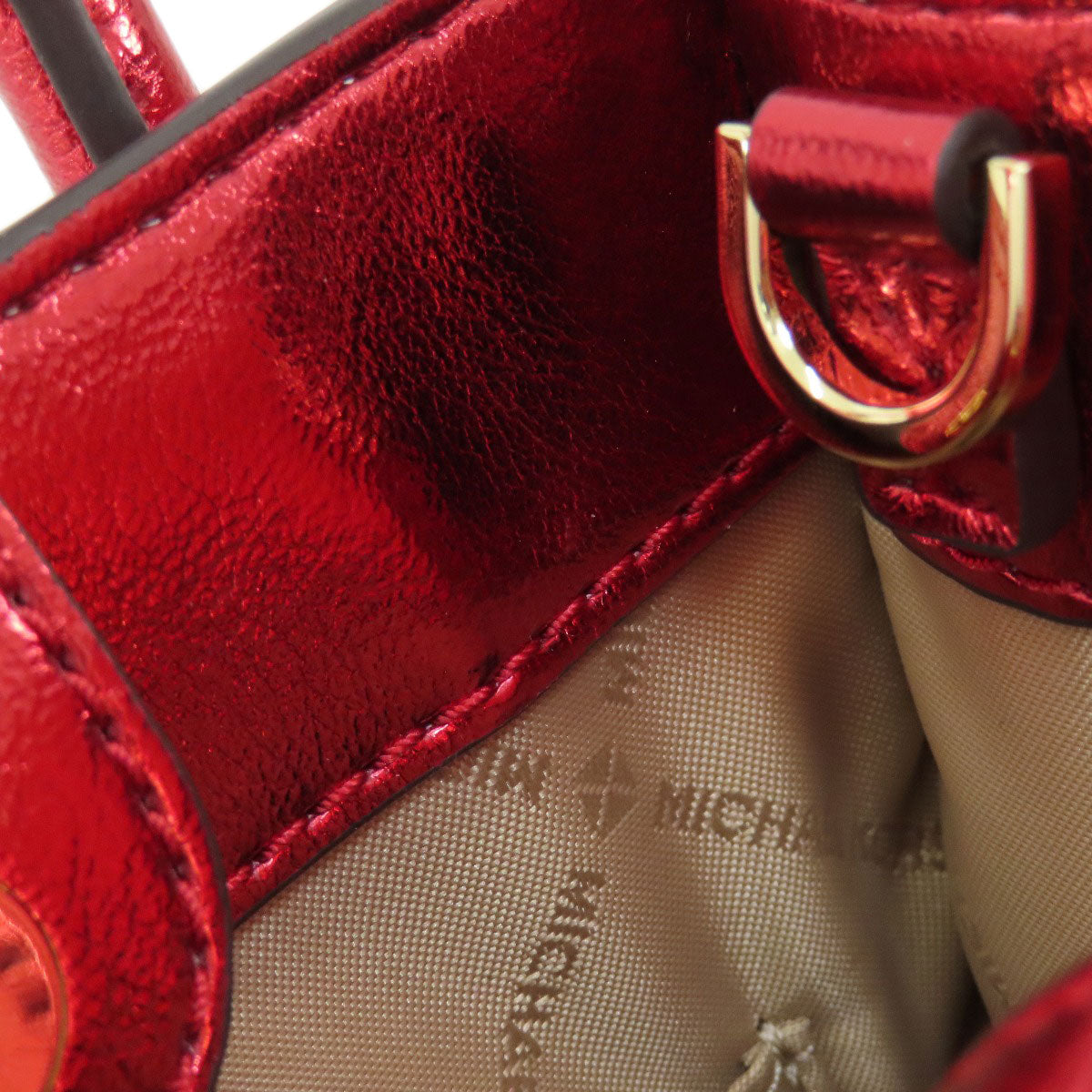 Michael Kors マイケルコース ロゴ 2WAY ハンドバッグ PVC レディース 中古