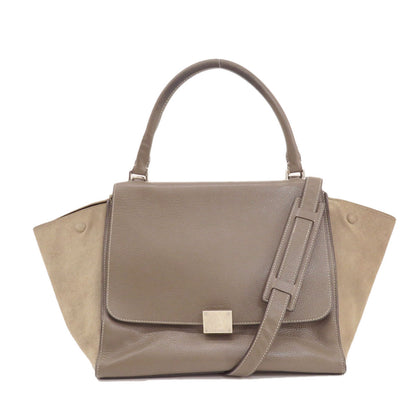 CELINE セリーヌ トラペーズ 2WAY トートバッグ レザー レディース 中古