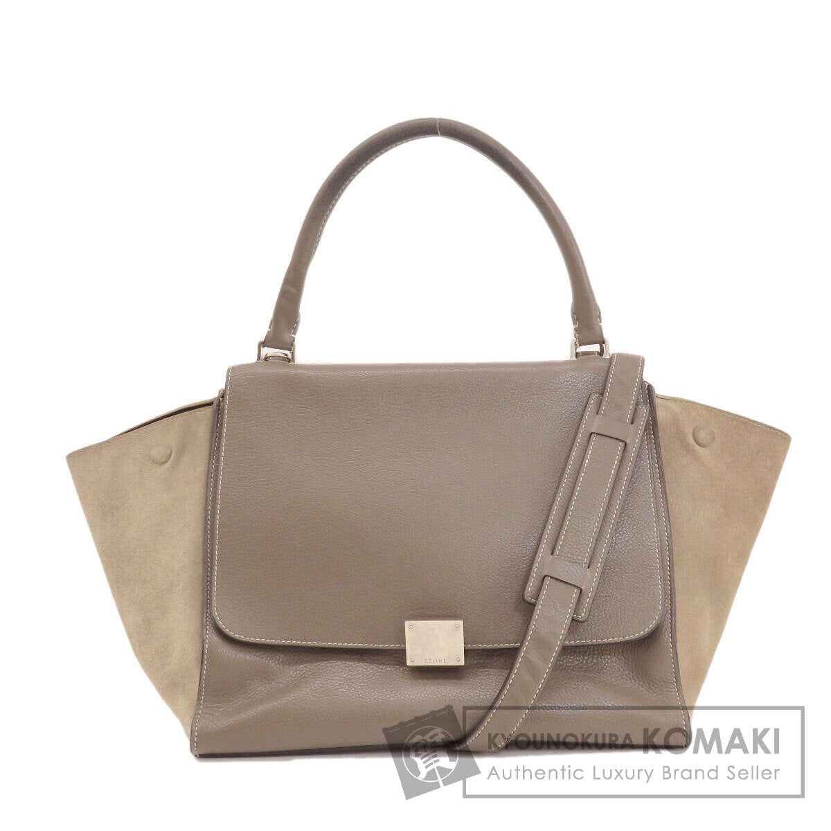 CELINE セリーヌ トラペーズ 2WAY トートバッグ レザー レディース 中古