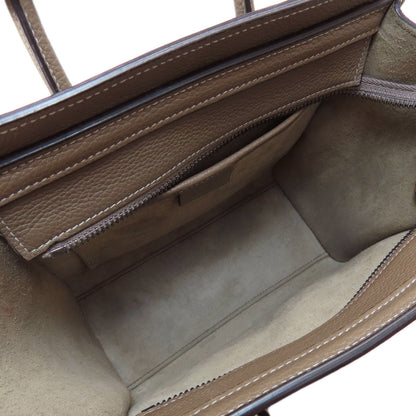 CELINE セリーヌ ラゲージナノ 2WAY ハンドバッグ カーフ レディース 中古