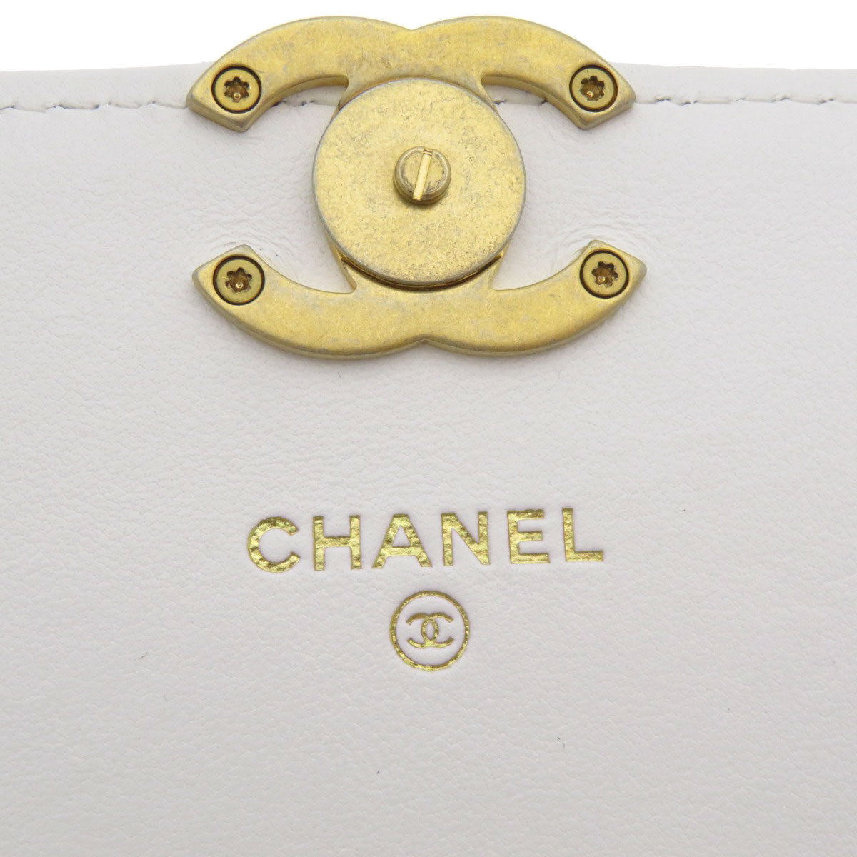CHANEL シャネル チェーンウォレット ココマーク マトラッセ ショルダーバッグ ラムスキン レディース 中古