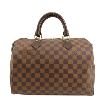 LOUIS VUITTON ルイヴィトン N41367 スピーディ・バンドリエール30 ダミエ エベヌ ボストンバッグ ダミエキャンバス レディース 中古