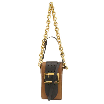 BURBERRY バーバリー 3WAY ベルトモチーフ ショルダーバッグ レザー レディース 中古