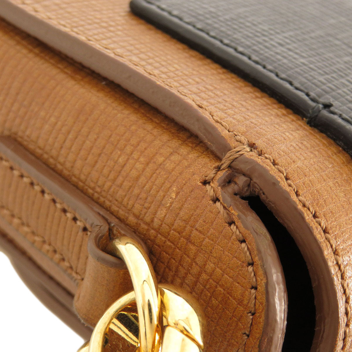 BURBERRY バーバリー 3WAY ベルトモチーフ ショルダーバッグ レザー レディース 中古