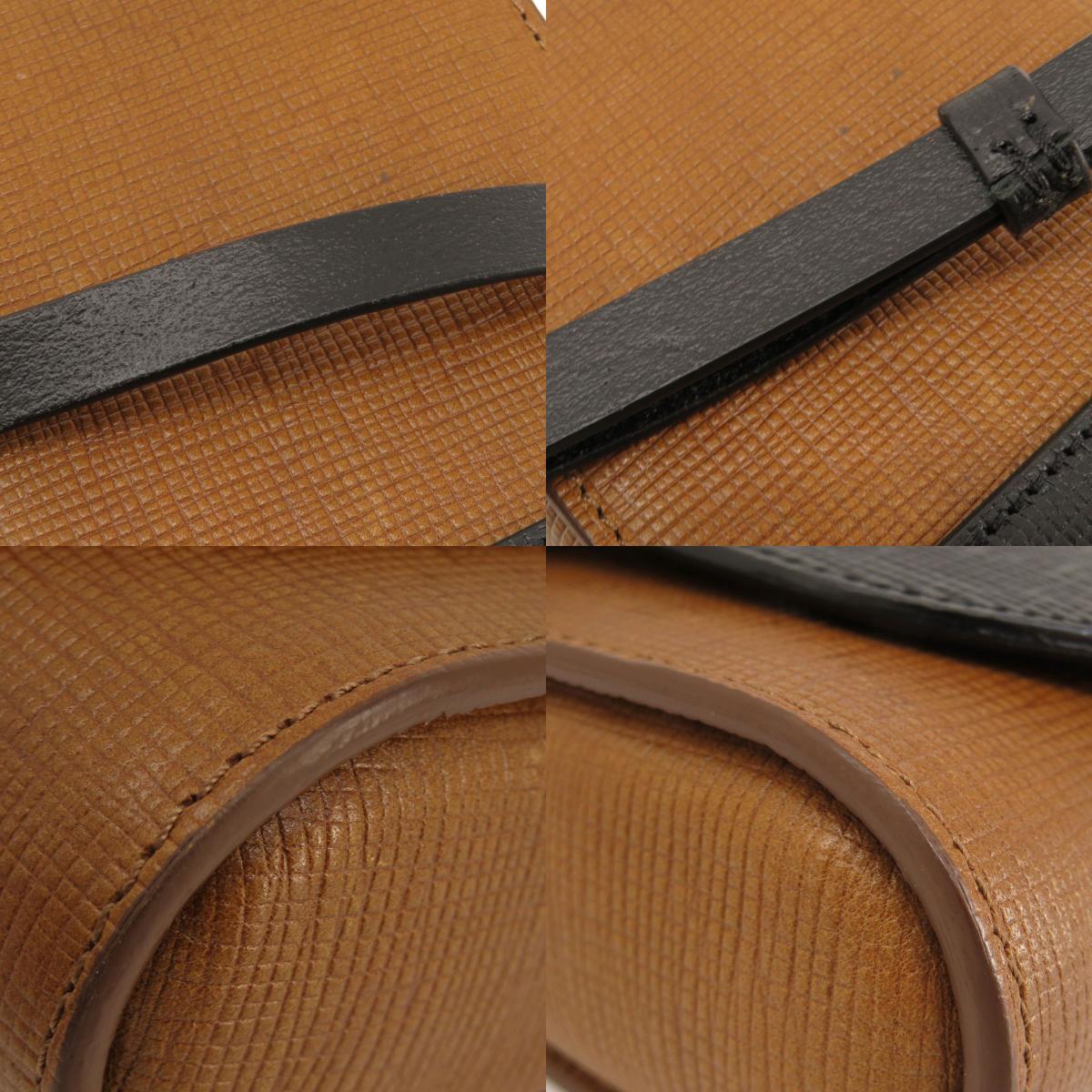 BURBERRY バーバリー 3WAY ベルトモチーフ ショルダーバッグ レザー レディース 中古
