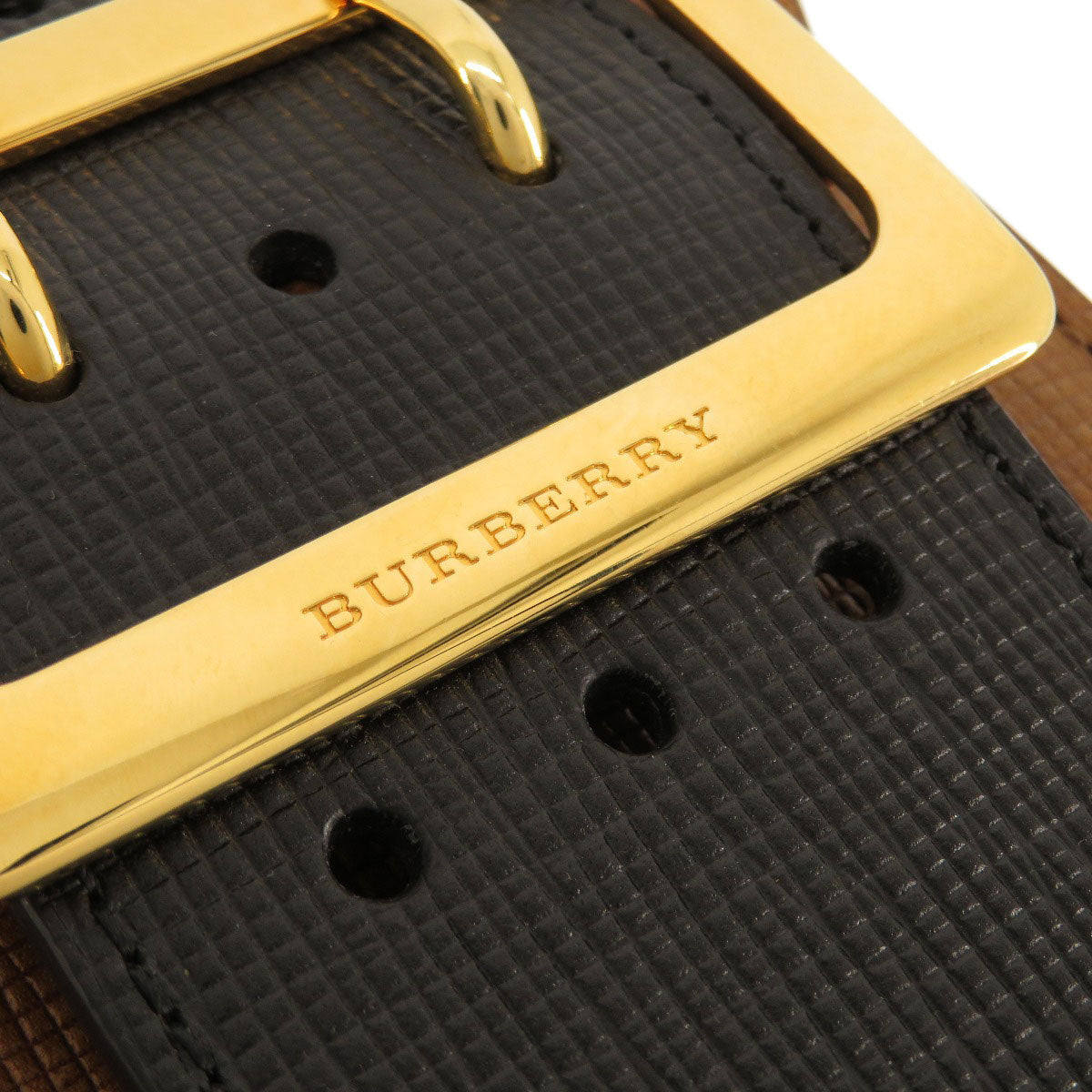 BURBERRY バーバリー 3WAY ベルトモチーフ ショルダーバッグ レザー レディース 中古