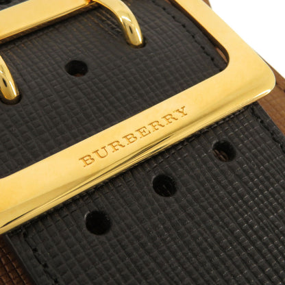 BURBERRY バーバリー 3WAY ベルトモチーフ ショルダーバッグ レザー レディース 中古
