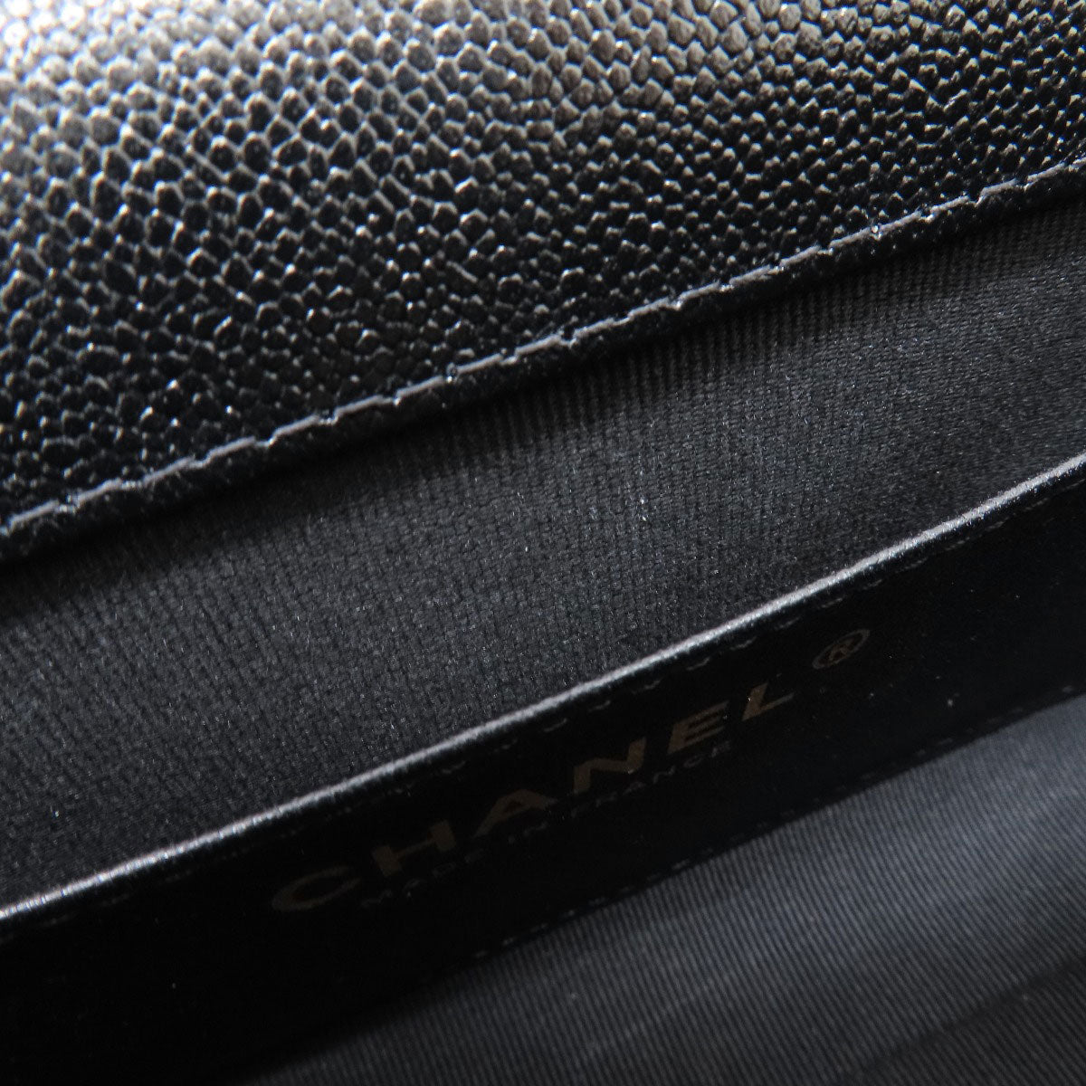 CHANEL シャネル チェーンショルダー マトラッセ ココマーク ゴールド金具 ショルダーバッグ グレインド カーフスキン レディース 中古