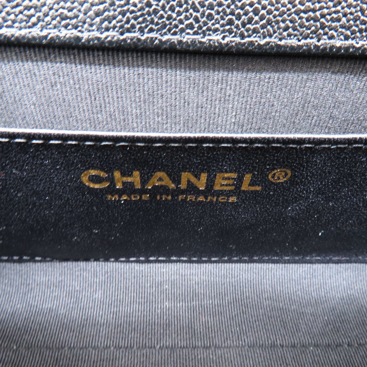CHANEL シャネル チェーンショルダー マトラッセ ココマーク ゴールド金具 ショルダーバッグ グレインド カーフスキン レディース 中古