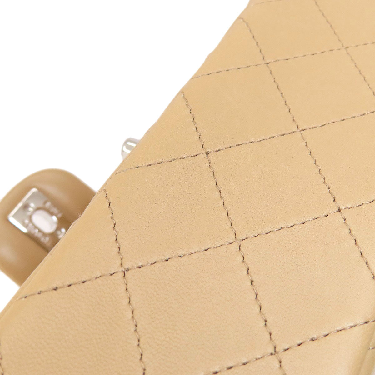 CHANEL シャネル チェーンショルダー マトラッセ シルバー金具 ショルダーバッグ ラムスキン レディース 中古