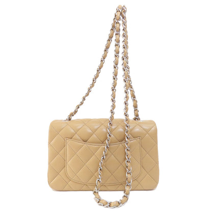CHANEL シャネル チェーンショルダー マトラッセ シルバー金具 ショルダーバッグ ラムスキン レディース 中古