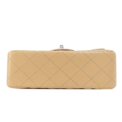 CHANEL シャネル チェーンショルダー マトラッセ シルバー金具 ショルダーバッグ ラムスキン レディース 中古
