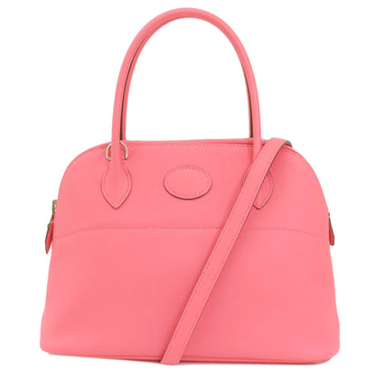 HERMES エルメス ボリード27 ピンク シルバー金具 ハンドバッグ スイフト レディース 中古