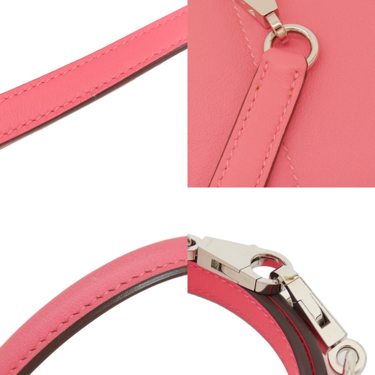 HERMES エルメス ボリード27 ピンク シルバー金具 ハンドバッグ スイフト レディース 中古