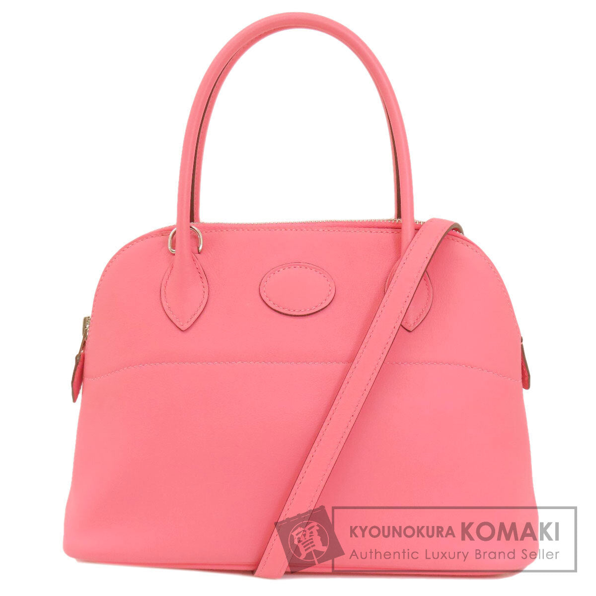 HERMES エルメス ボリード27 ピンク シルバー金具 ハンドバッグ スイフト レディース 中古