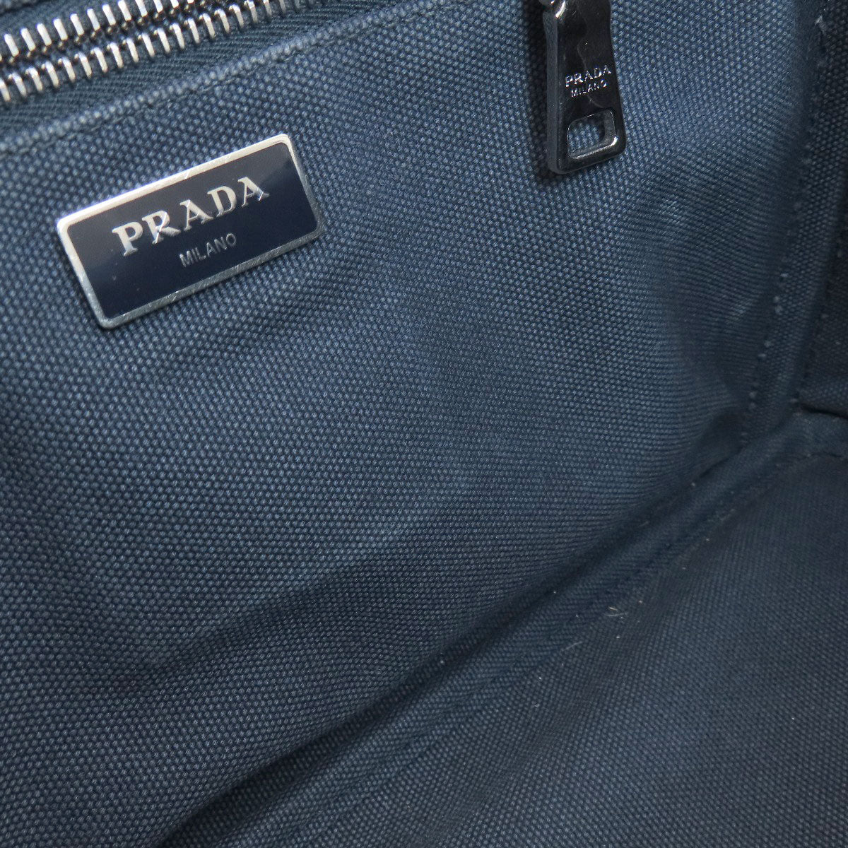 PRADA プラダ 1BG439 カナパミニ 2WAY ハンドバッグ キャンバス レディース 中古