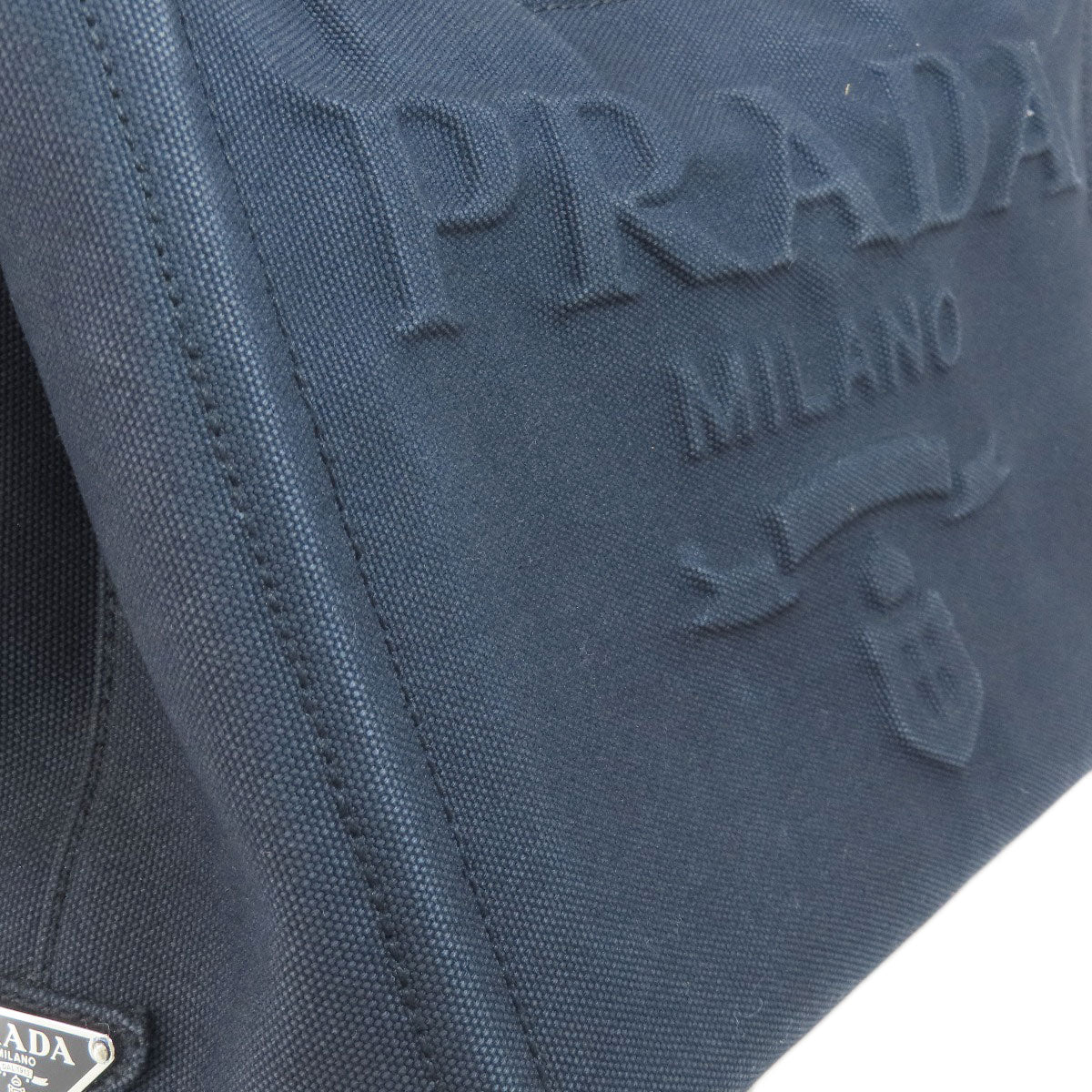 PRADA プラダ 1BG439 カナパミニ 2WAY ハンドバッグ キャンバス レディース 中古