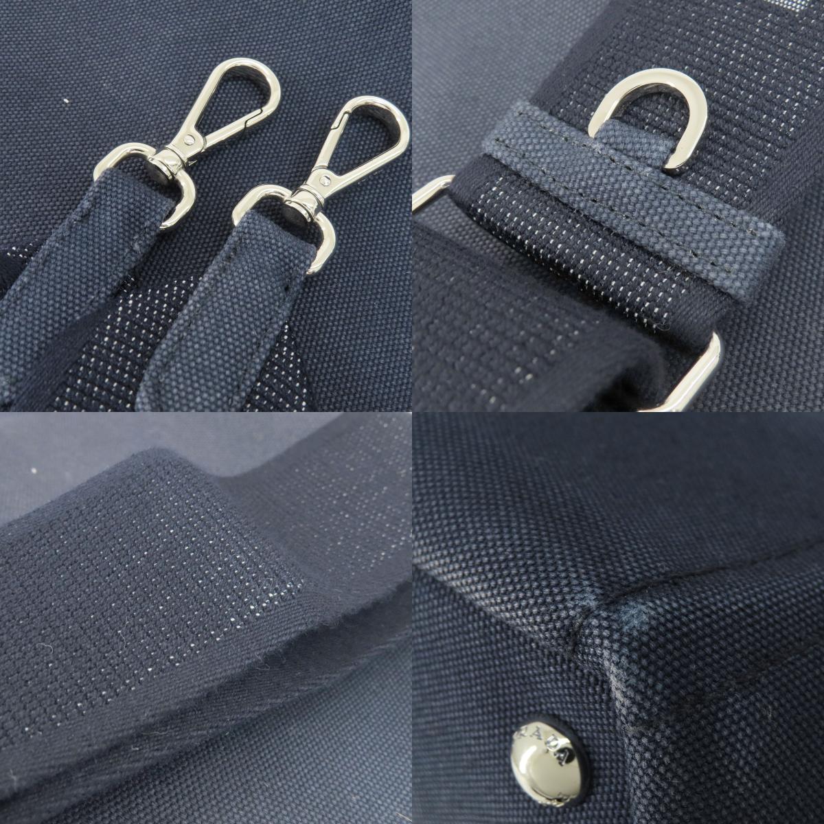 PRADA プラダ 1BG439 カナパミニ 2WAY ハンドバッグ キャンバス レディース 中古