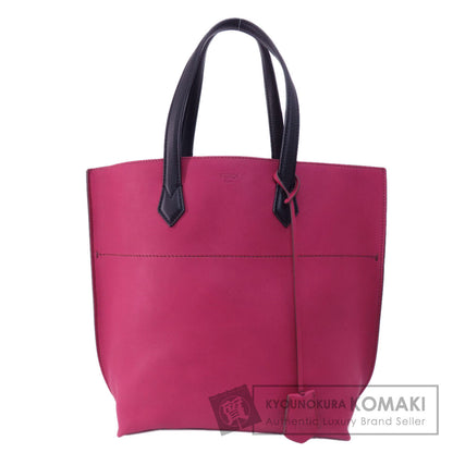 FENDI フェンディ ロゴ トートバッグ カーフ レディース 中古