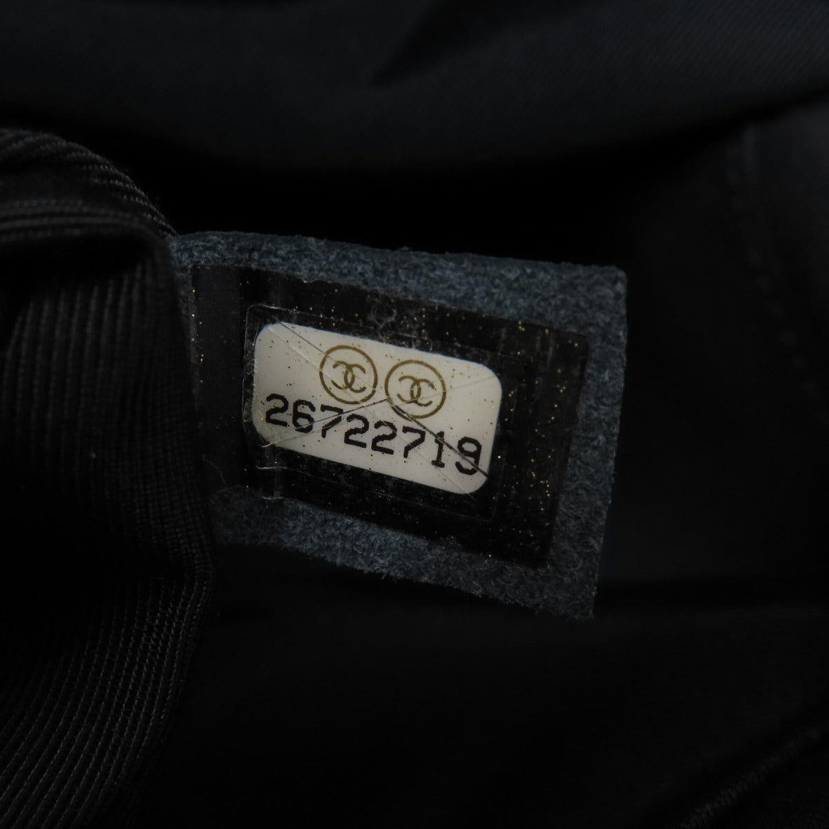 CHANEL シャネル カメリア リボントート トートバッグ コットン レディース 中古