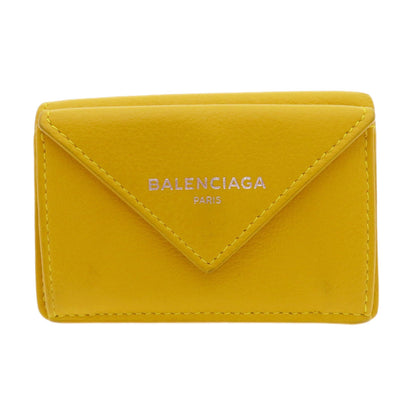 BALENCIAGA バレンシアガ 391446 コンパクトウォレット ペーパー 二つ折り財布（小銭入れあり） カーフ レディース 中古