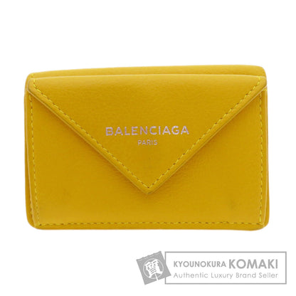 BALENCIAGA バレンシアガ 391446 コンパクトウォレット ペーパー 二つ折り財布（小銭入れあり） カーフ レディース 中古