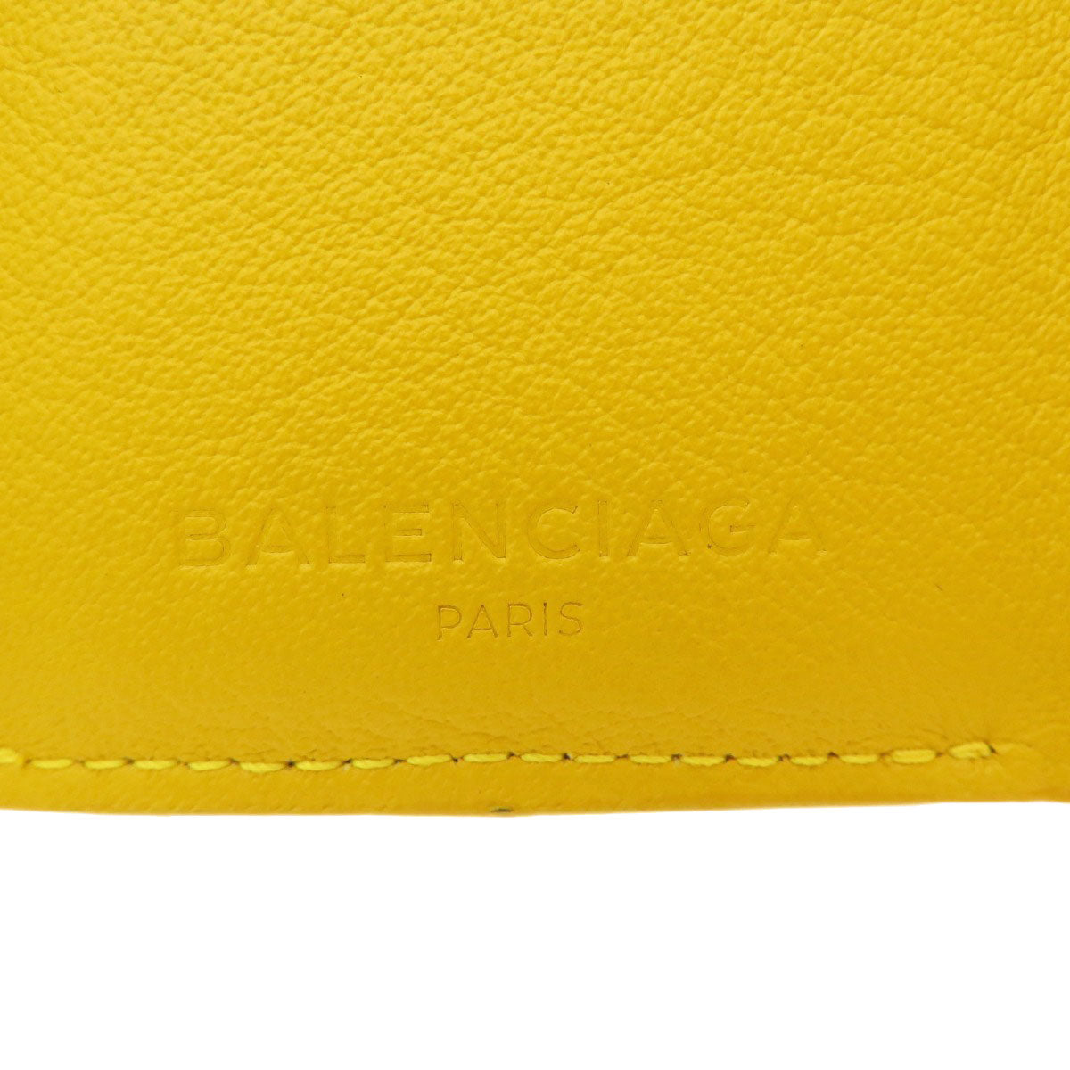 BALENCIAGA バレンシアガ 391446 コンパクトウォレット ペーパー 二つ折り財布（小銭入れあり） カーフ レディース 中古