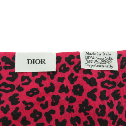CHRISTIAN DIOR クリスチャンディオール ミッツア レオパード スカーフ シルク レディース 中古