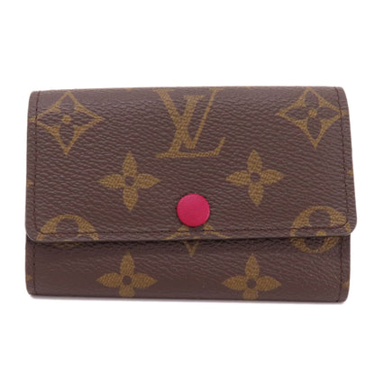LOUIS VUITTON ルイヴィトン M60701 ミュルティクレ6 モノグラム フューシャ キーケース モノグラムキャンバス レディース 中古