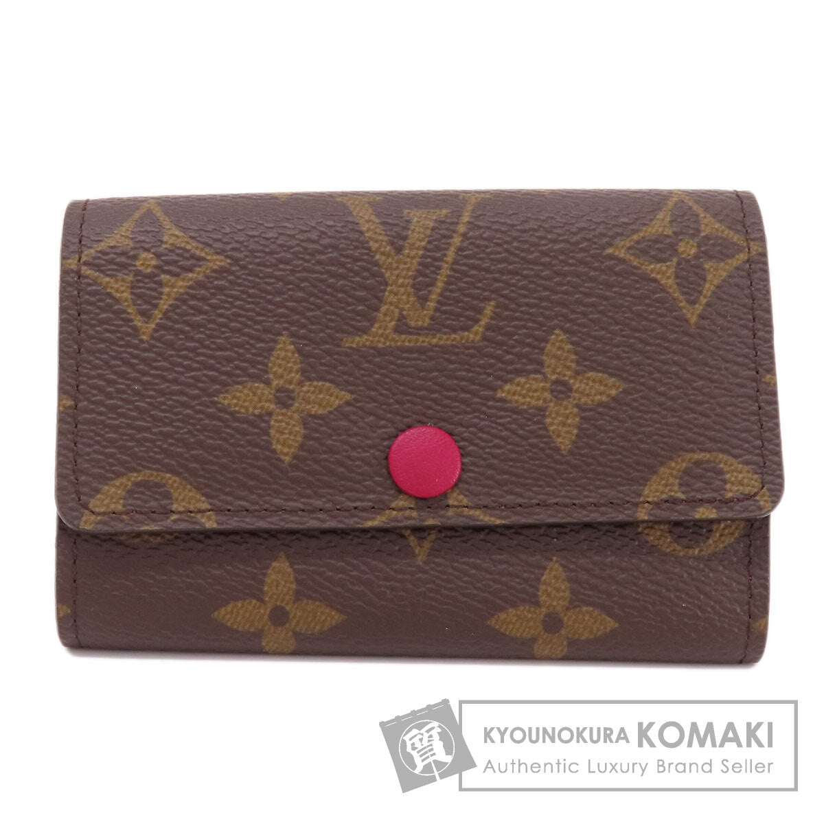 LOUIS VUITTON ルイヴィトン M60701 ミュルティクレ6 モノグラム フューシャ キーケース モノグラムキャンバス レディース 中古