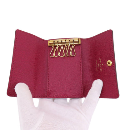 LOUIS VUITTON ルイヴィトン M60701 ミュルティクレ6 モノグラム フューシャ キーケース モノグラムキャンバス レディース 中古